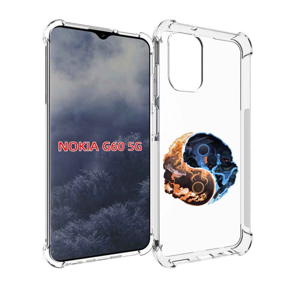 

Чехол MyPads кс-го-инь-янь для Nokia G60 5G, Прозрачный, Tocco