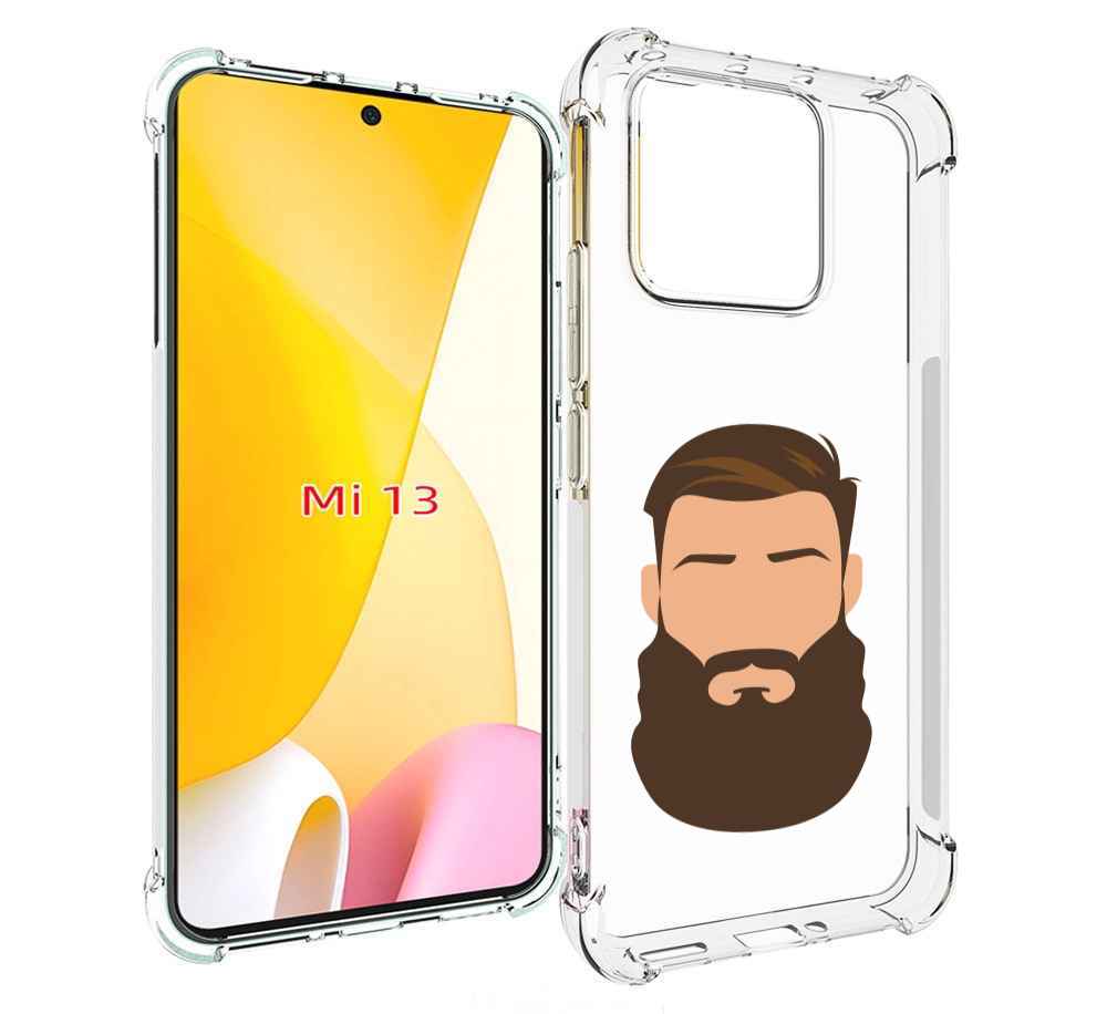

Чехол MyPads густая-борода для Xiaomi 13, Прозрачный, Tocco
