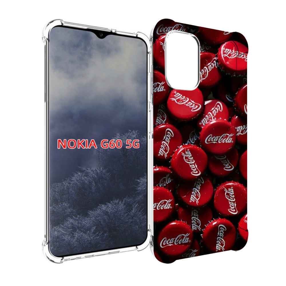 

Чехол MyPads крышки от кокаколы для Nokia G60 5G, Прозрачный, Tocco