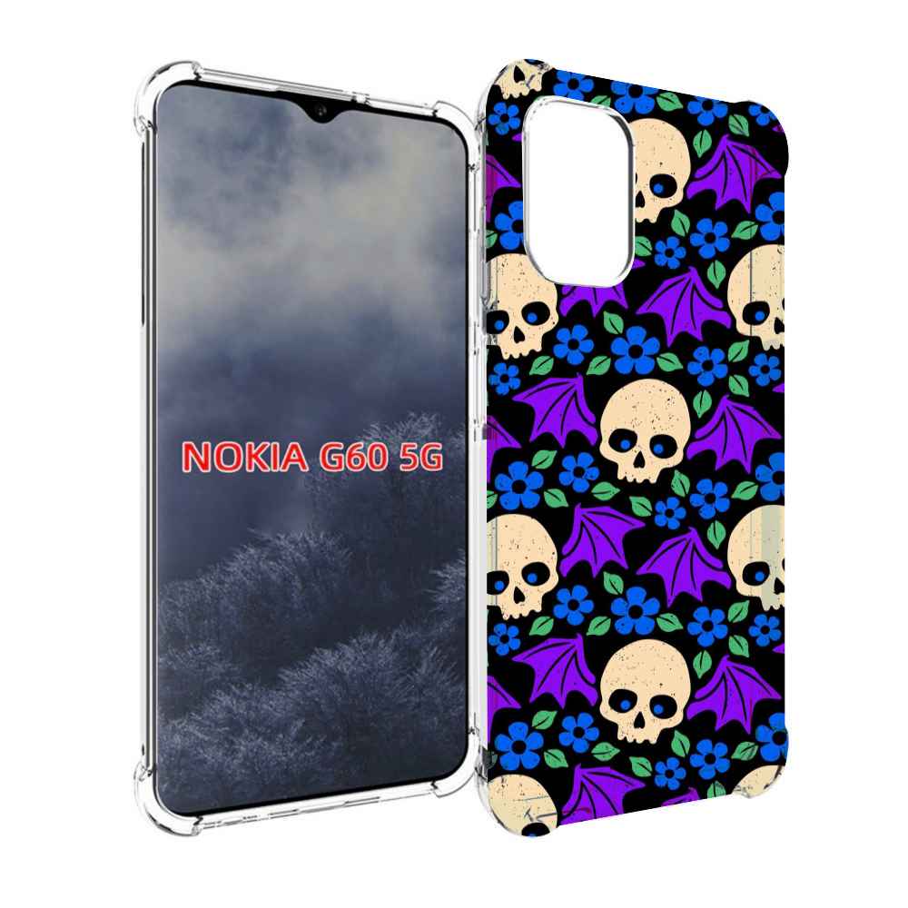 

Чехол MyPads крылатые черепа для Nokia G60 5G, Прозрачный, Tocco