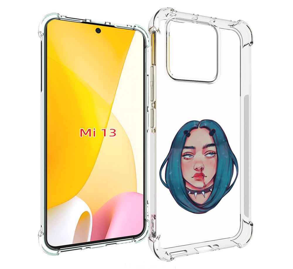 

Чехол MyPads грустная-девушка-с-синими-волосами для Xiaomi 13, Прозрачный, Tocco