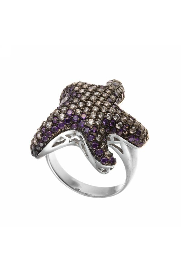 

Кольцо из серебра р. 17,5 Джей Ви R110172B_001_WG, фианит, R110172B_001_WG