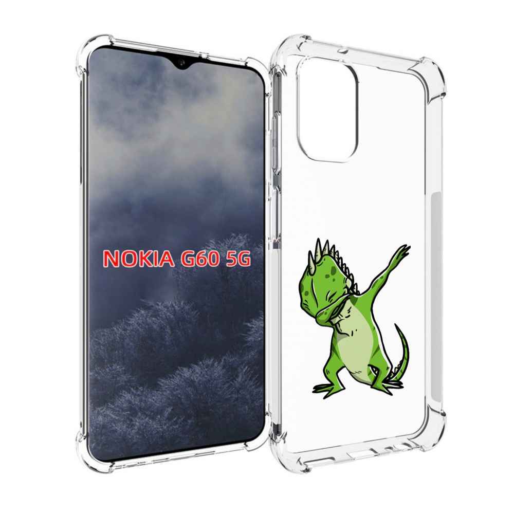 

Чехол MyPads крутая-ящерица для Nokia G60 5G, Прозрачный, Tocco
