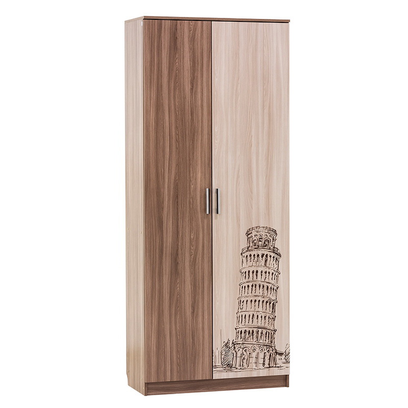 

Шкаф двухстворчатый Город (SV-мебель) Ясень шимо темный/Ясень шимо светлый, Коричневый, Шкаф двухстворчатый Город (SV-мебель)