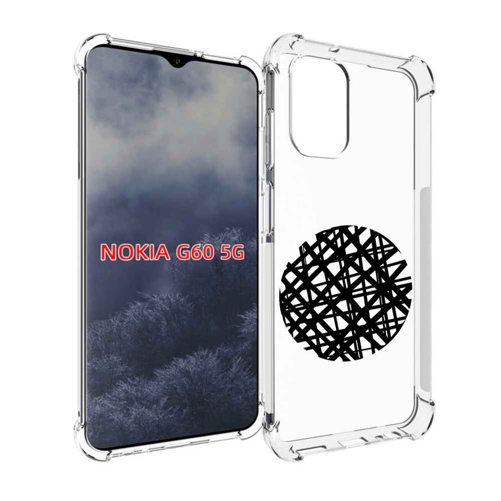 

Чехол MyPads круглая-абстракция для Nokia G60 5G, Прозрачный, Tocco
