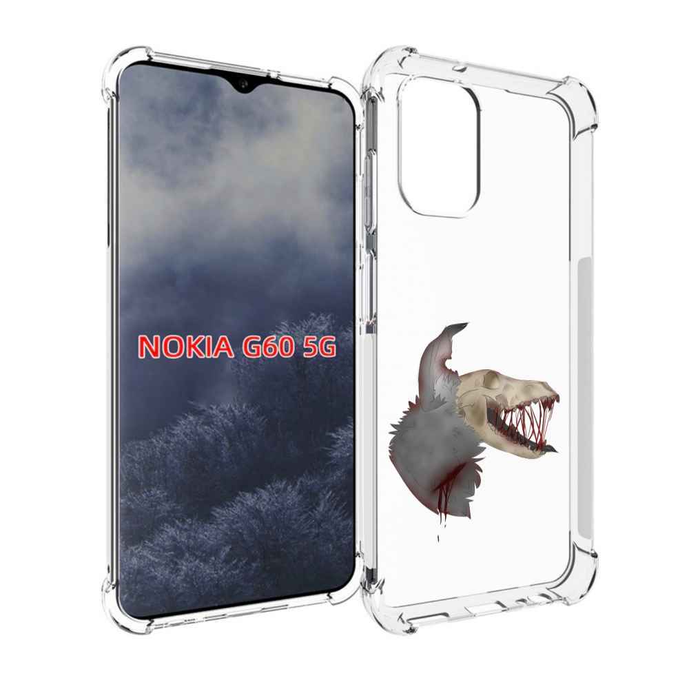

Чехол MyPads кровавый-череп для Nokia G60 5G, Прозрачный, Tocco