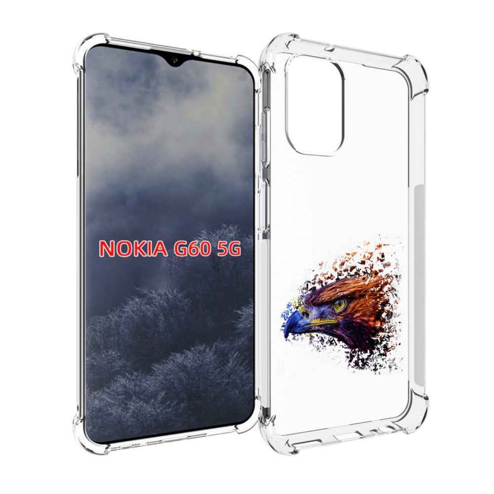 

Чехол MyPads красочный орел для Nokia G60 5G, Прозрачный, Tocco