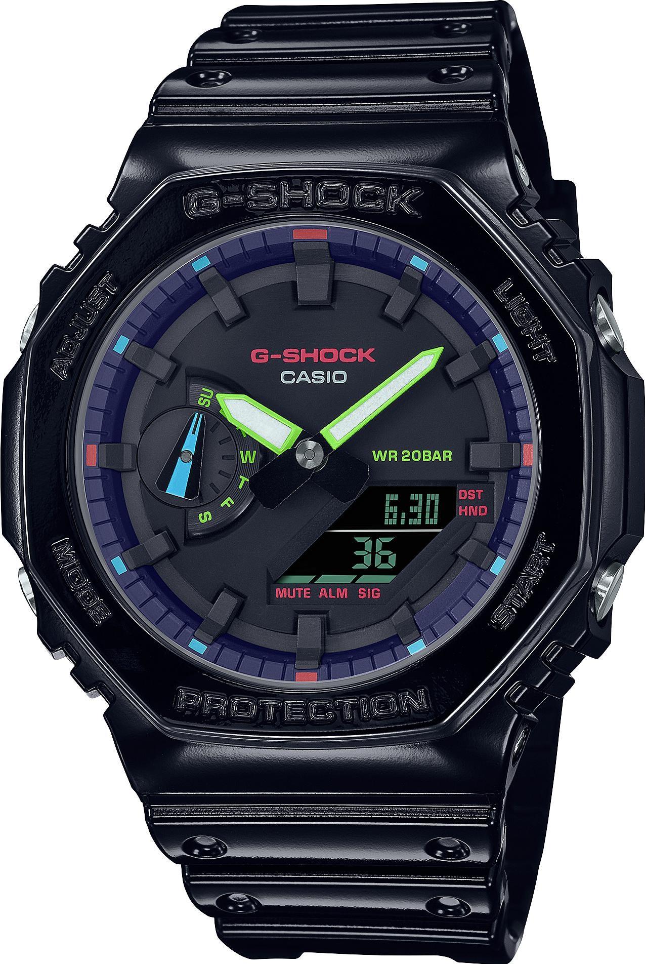 

Наручные часы мужские Casio GA-2100RGB-1A, GA-2100RGB-1A