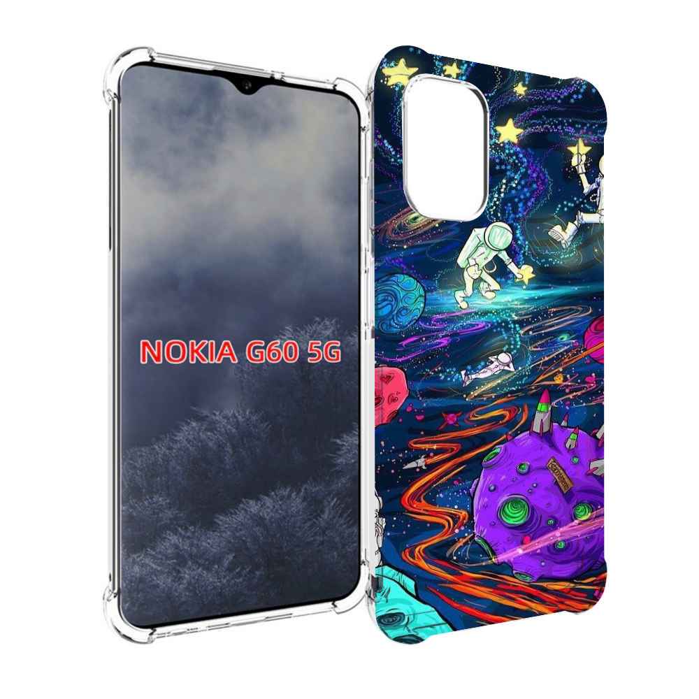 

Чехол MyPads красочный космос для Nokia G60 5G, Прозрачный, Tocco
