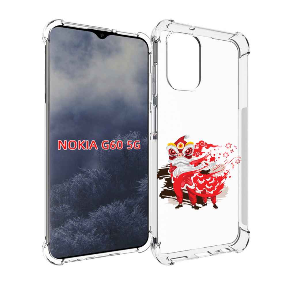 

Чехол MyPads красный-карнавал для Nokia G60 5G, Прозрачный, Tocco