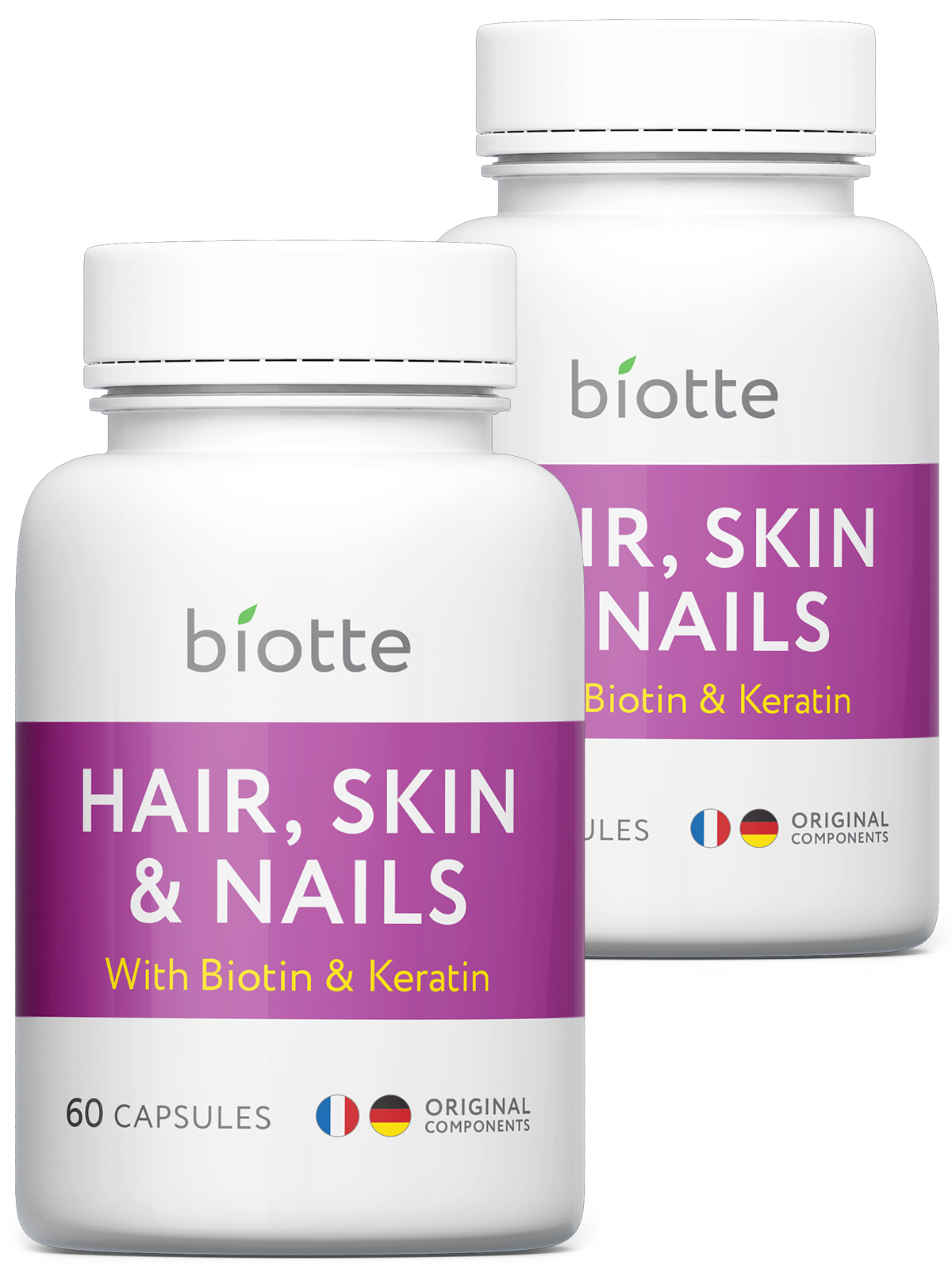 Купить Витаминно-минеральный комплекс Biotte для волос, кожи, ногтей, капсулы 60 шт. x 2