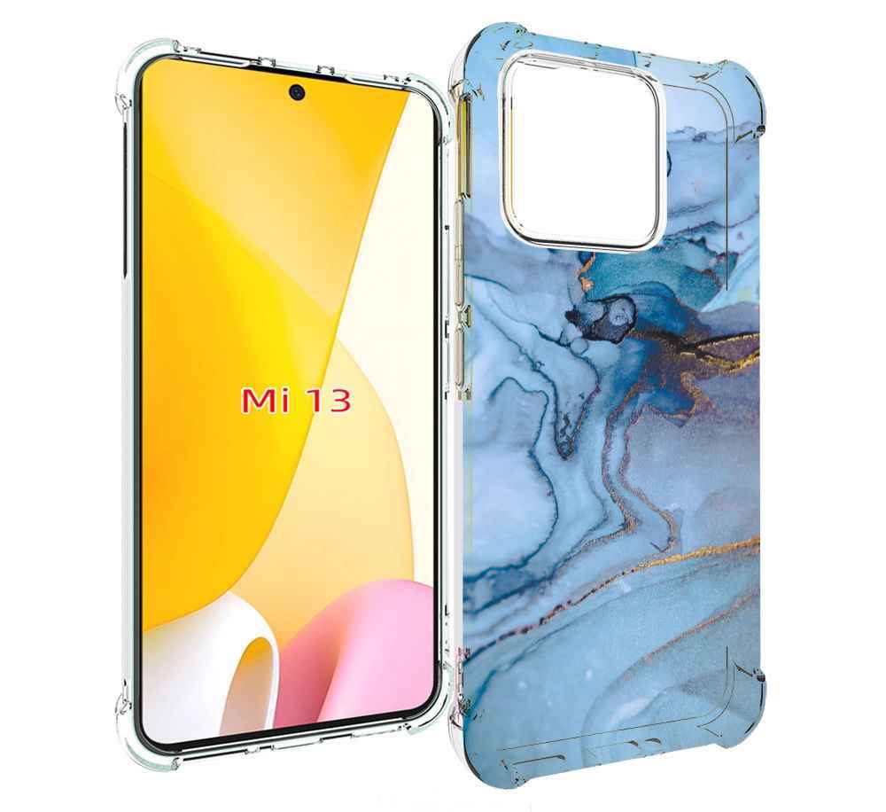 

Чехол MyPads голубой мрамор для Xiaomi 13, Прозрачный, Tocco