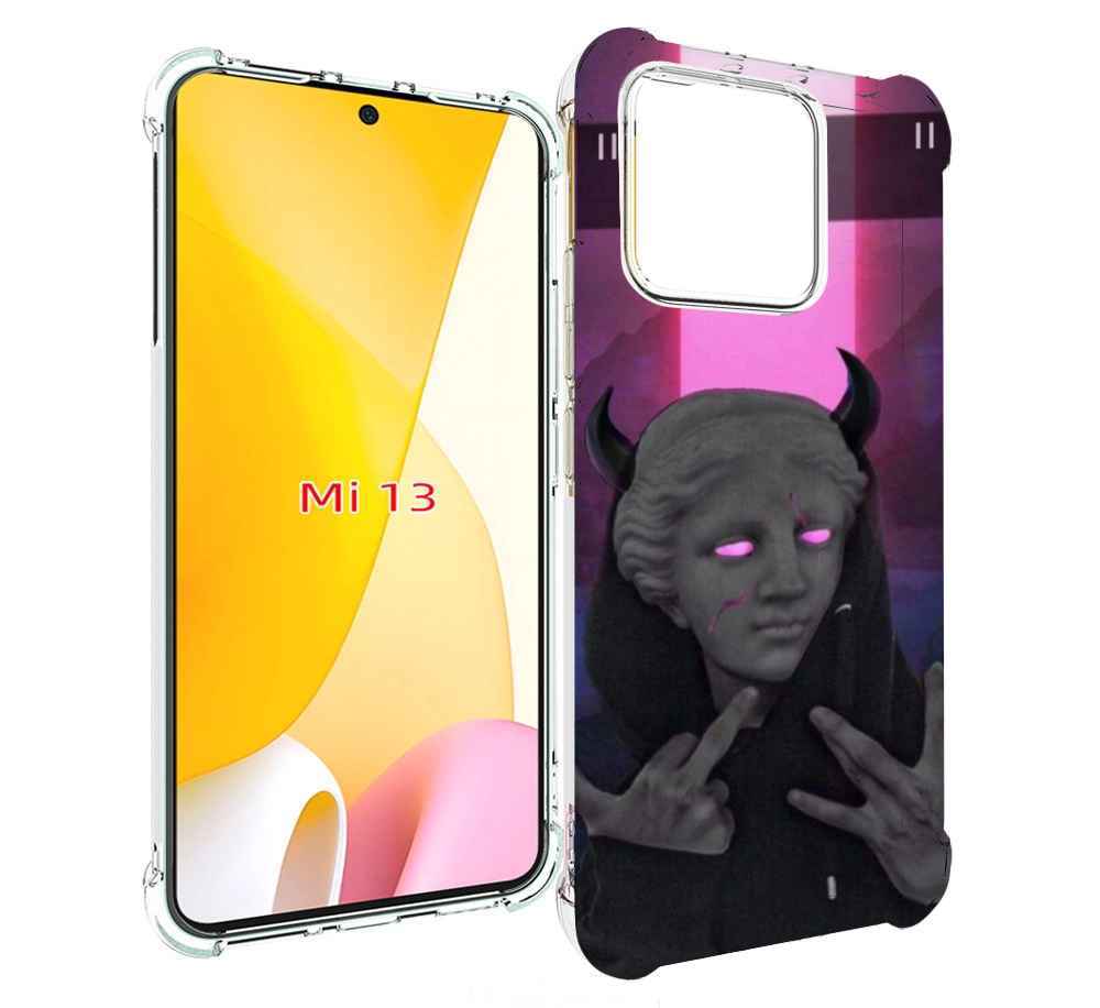 

Чехол MyPads глитч-статуя для Xiaomi 13, Прозрачный, Tocco