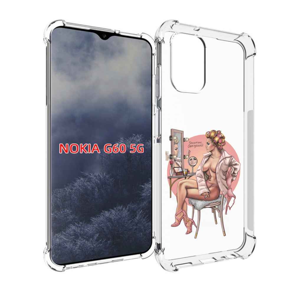 

Чехол MyPads красивая-девушка-с-зеркалом женский для Nokia G60 5G, Прозрачный, Tocco