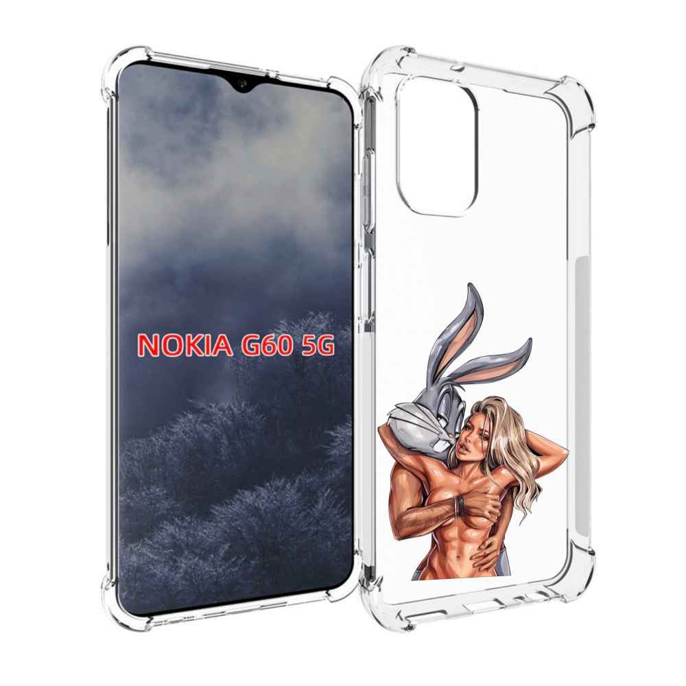 

Чехол MyPads красивая-девушка-с-бак-банни женский для Nokia G60 5G, Прозрачный, Tocco