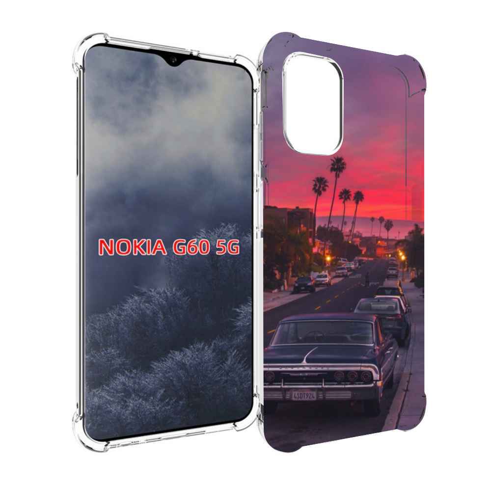 

Чехол MyPads красивая дорога америки для Nokia G60 5G, Прозрачный, Tocco