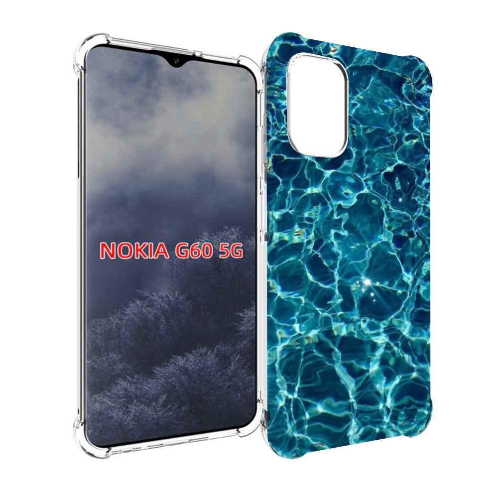 

Чехол MyPads красивая голубая вода для Nokia G60 5G, Прозрачный, Tocco