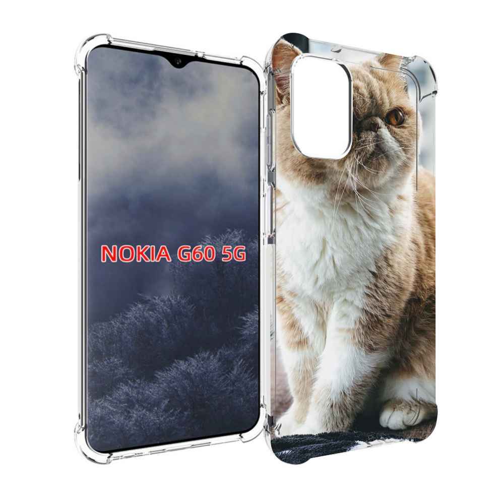 

Чехол MyPads кошка экзот для Nokia G60 5G, Прозрачный, Tocco