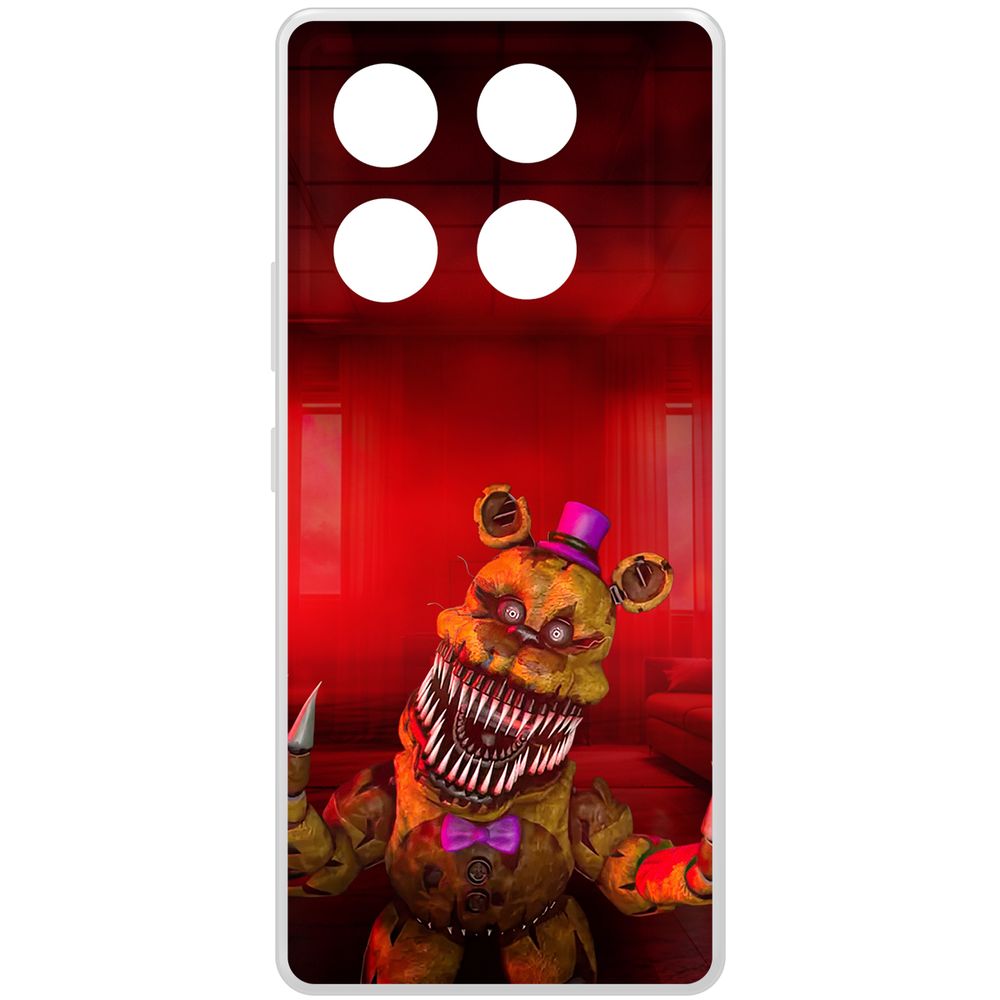 

Чехол-накладка Krutoff Clear Case ФНАФ - Фредди атакует для INFINIX GT 20 Pro, Прозрачный