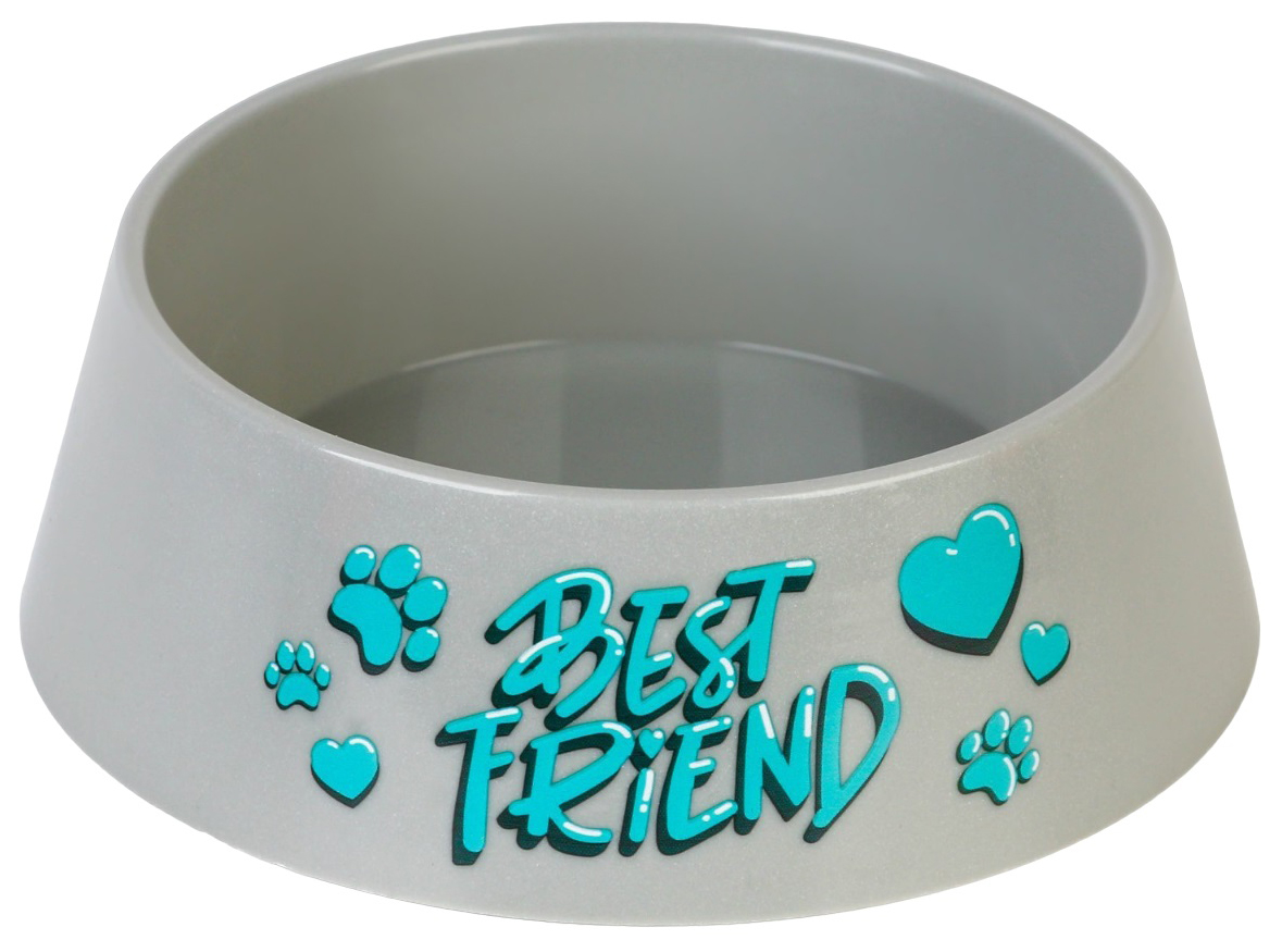 

Миска Пушистое счастье Best Friend, серая, 300 мл, Серый