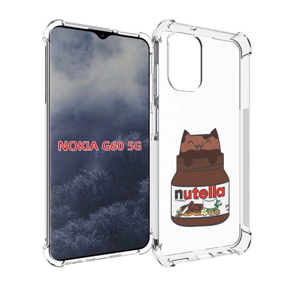 

Чехол MyPads кошечка-в-нутелле для Nokia G60 5G, Прозрачный, Tocco