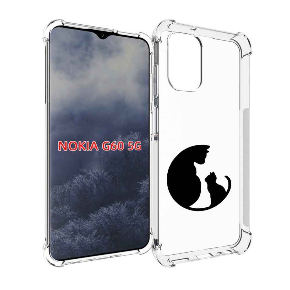 

Чехол MyPads коты в полукруге для Nokia G60 5G, Прозрачный, Tocco