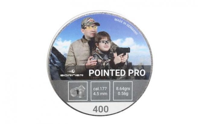 Пули пневматические Borner Pointed Pro 4,5 мм 0,56 грамма (400 шт)