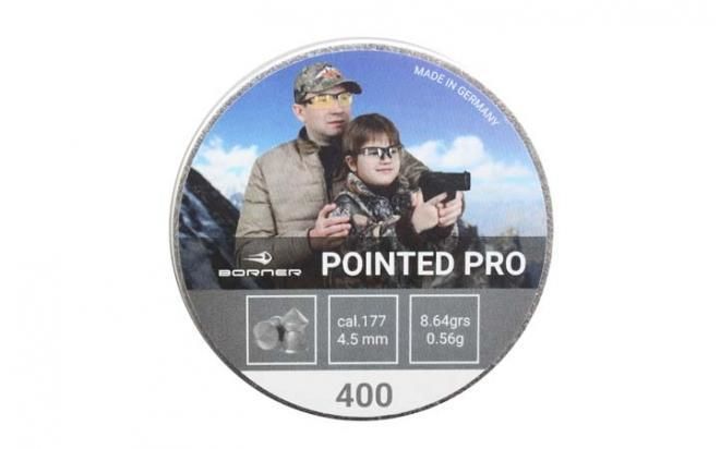 Пули пневматические Borner Pointed Pro 45 мм 056 грамма 400 шт 699₽