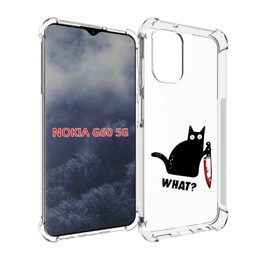 

Чехол MyPads котик-убийца для Nokia G60 5G, Прозрачный, Tocco