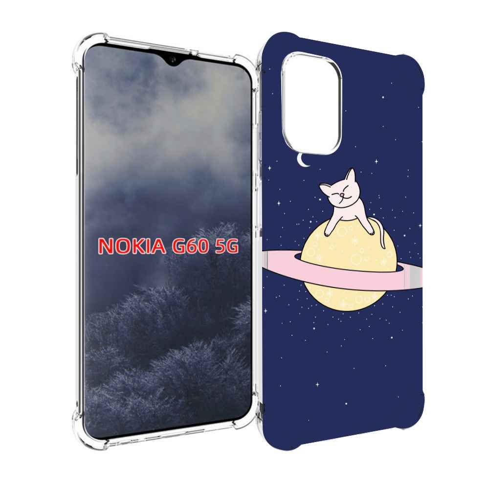 

Чехол MyPads котик на планете для Nokia G60 5G, Прозрачный, Tocco