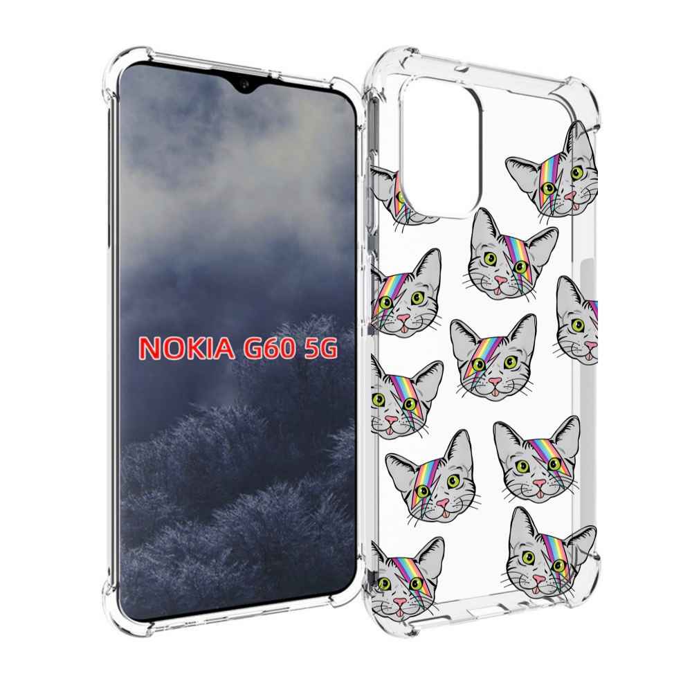 

Чехол MyPads кот-с-молнией-на-лбу для Nokia G60 5G, Прозрачный, Tocco