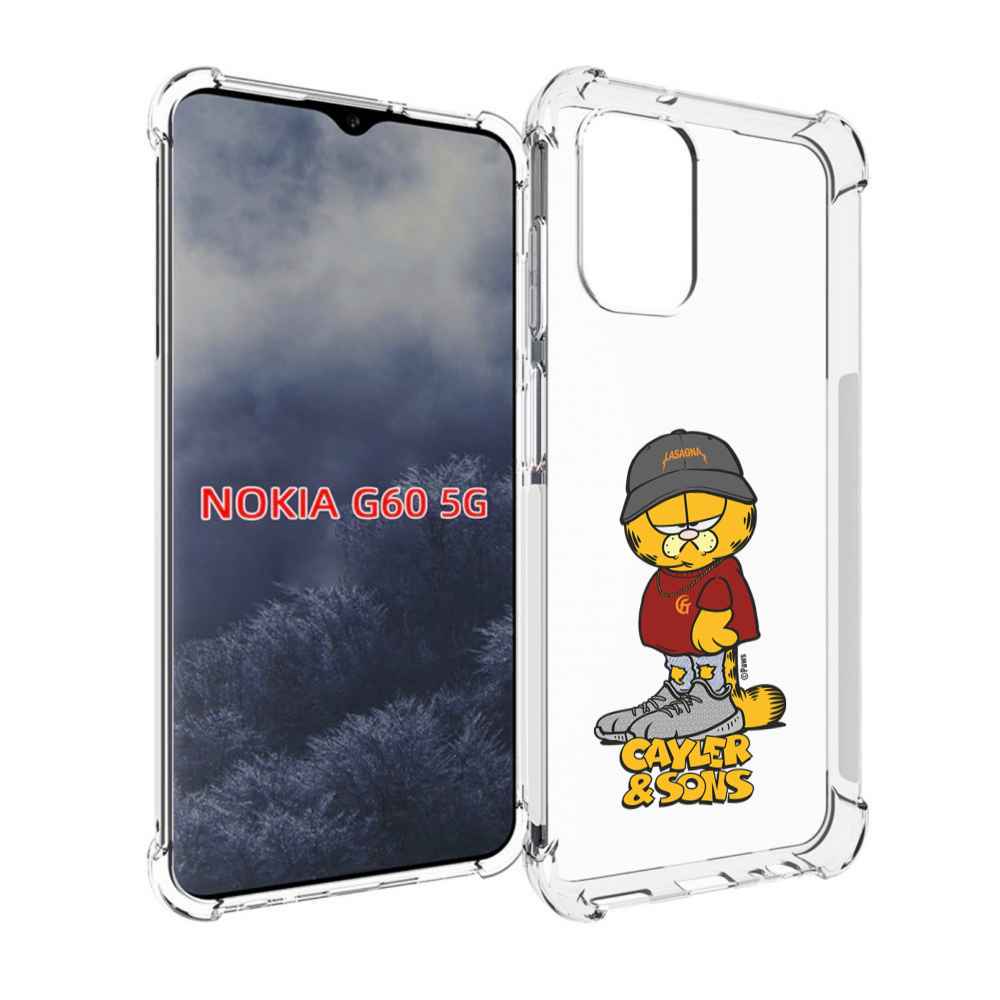 Чехол MyPads кот-в-кроссовках для Nokia G60 5G