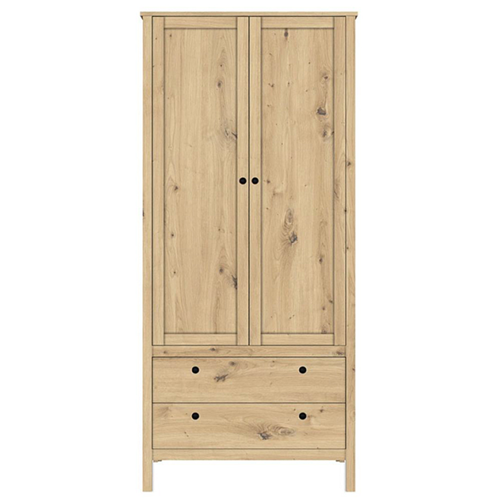 

Шкаф Helga SZF2D2S/90 дуб артизан, Коричневый, Шкаф Helga SZF2D2S/90