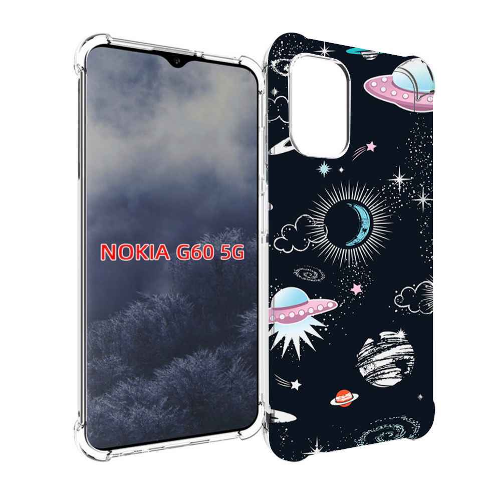 

Чехол MyPads космос-мини-картинки для Nokia G60 5G, Прозрачный, Tocco