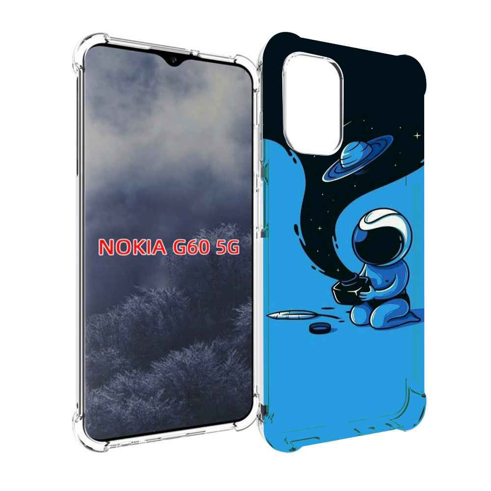 

Чехол MyPads космос из черной краски для Nokia G60 5G, Прозрачный, Tocco