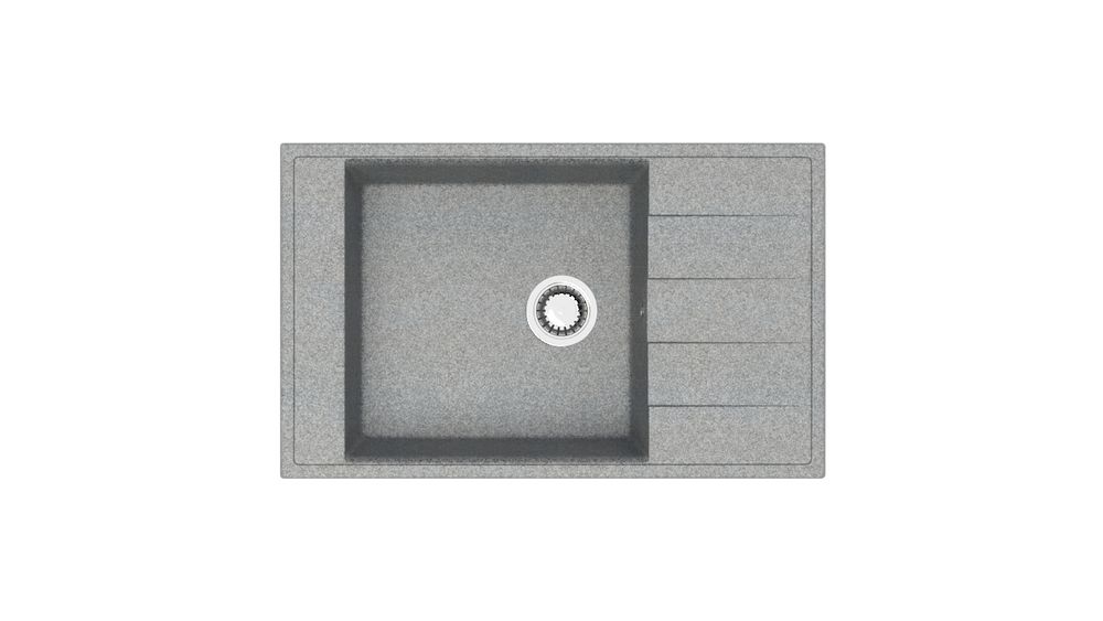 фото Кухонная мойка карельский камень модель 29 (815*500) q8 темно-серый
