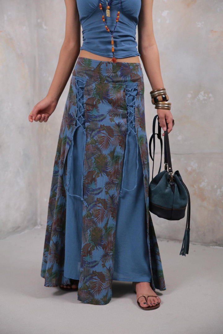 

Юбка женская Saman Butik 19377 синяя S (доставка из-за рубежа), 19377