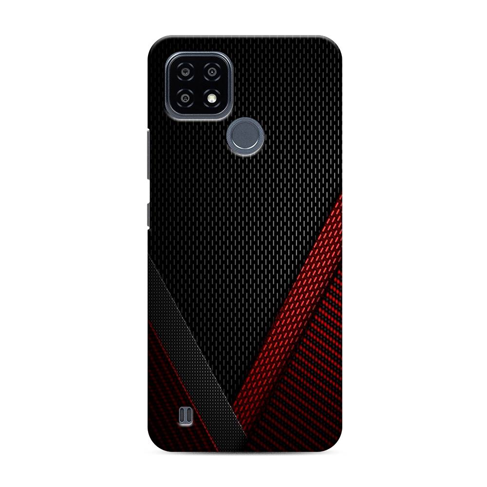 

Чехол Awog "Красный карбон" для Realme C25Y, 2510920-2