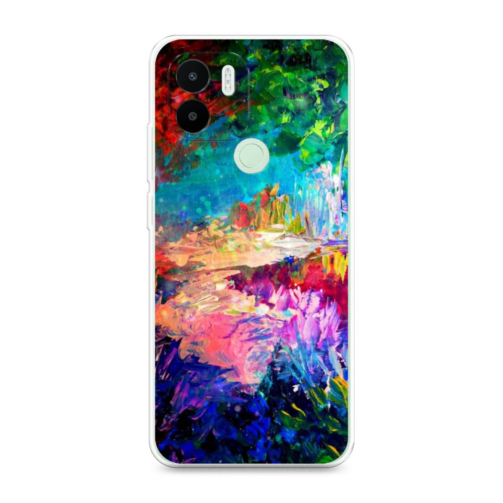 

Чехол на Redmi A1+ "Лес-гуашь", Синий;розовый;зеленый, 316750-4