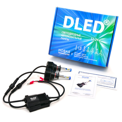 Светодиодная автомобильная лампа H1 DLED SL7 Premium (2 лампы в упаковке.)