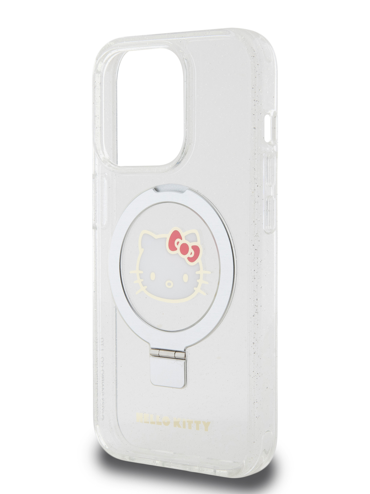 

Чехол Hello Kitty для iPhone 15 Pro с MagSafe и функцией подставки прозрачный