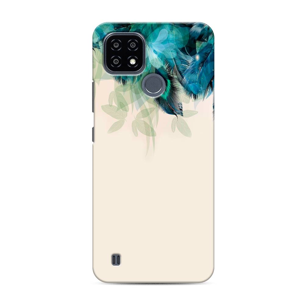 

Чехол Awog "Перья голубого цвета" для Realme C25Y, 2510920-1