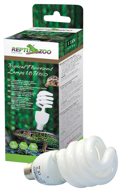 Лампа для террариума Repti-Zoo Compact Tropical 5UV 5015CT, 15 Вт