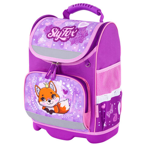 

Ранец Юнландия WISE для начальной школы Sly fox, 37x29х15 см, 270585 розовый, Фиолетовый