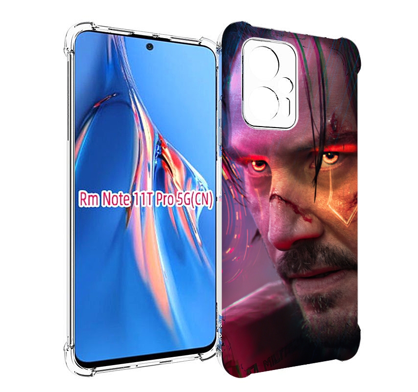 

Чехол MyPads cyberpunk 2077 Джонни Сильверхенд для Xiaomi Redmi Note 11T Pro / 11T Pro ..., Прозрачный, Tocco