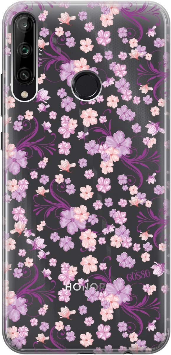 

Чехол на Honor 9C/Huawei P40 Lite E "Lilac Flowers" прозрачный, 128