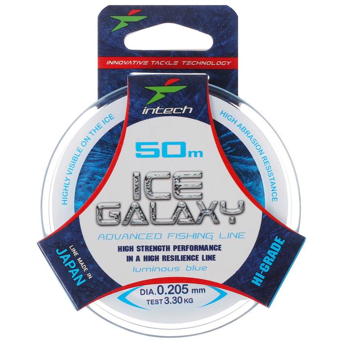 

Леска Intech Ice Galaxy, цвет голубой, 0,205, 50 м