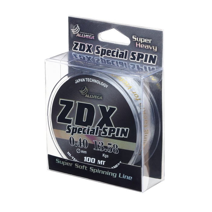 

Леска "Allvega" ZDX Special spin 0.40 100м, Серый, ZDX Special spin