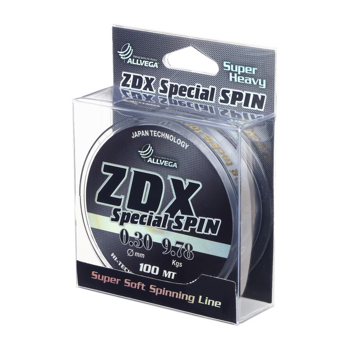 

Леска "Allvega" ZDX Special spin 0.30 100м, Серый, ZDX Special spin