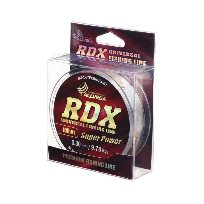 

Леска "Allvega" RDX universal 0.30мм, 100м, Серый, ZDX Special spin